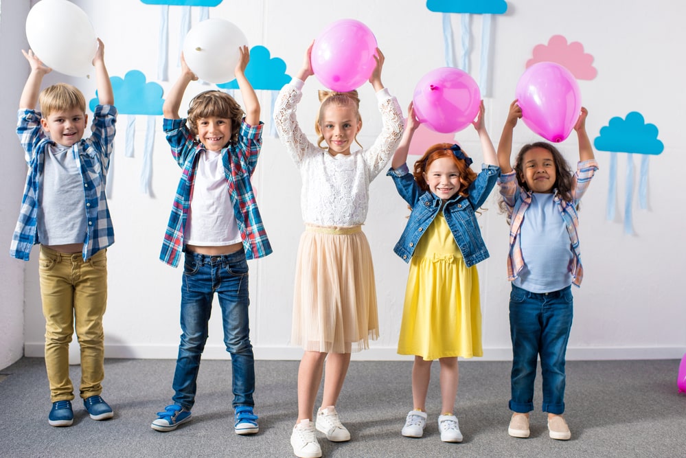 Fiesta infantil con globos